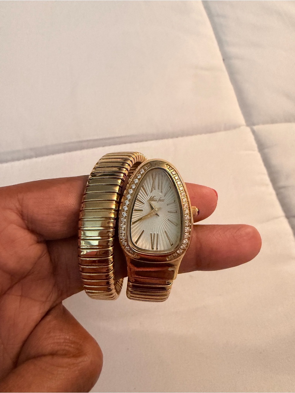 Gold wrap watch